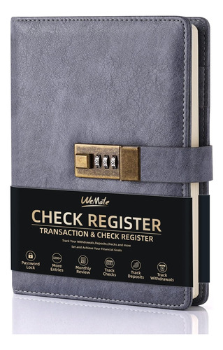 Libro De Registros De Cheques Con Bloqueo De Contraseña A5-g