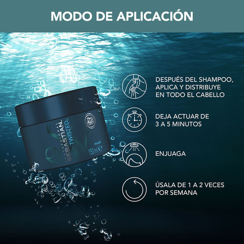 Mascarilla Para Cabello Rizado Sebastian Twisted Rulos 150ml