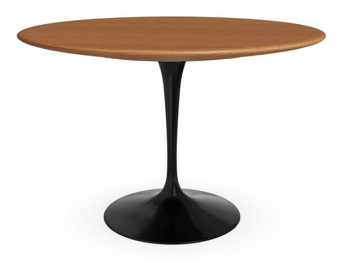 Mesa Comedor Tulip Madera Nogal Roble Ébano Circular 110 Cm