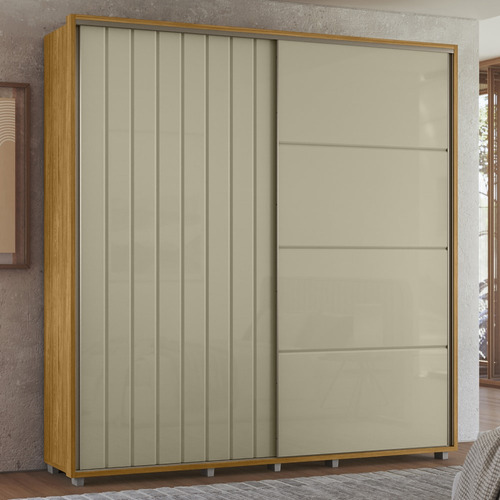 Guarda Roupa Casal 230cm Com 2 Portas Verbena Opala/cumaru Z