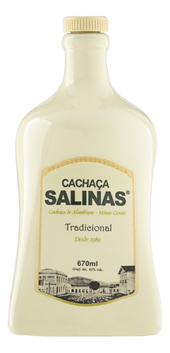 Cachaça de Alambique Salinas Garrafa 670ml