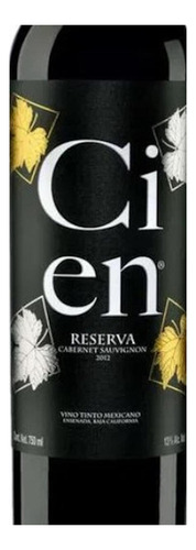 Pack De 4 Vino Tinto Cien Reserva Cabernet Sauvignon 750 Ml