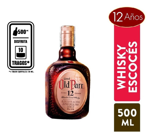 Whisky Old Parr 12 Anos 500 Ml