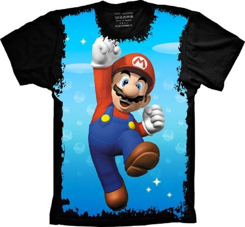 Camiseta Plus Size Mario, Super Mario Bros I Game