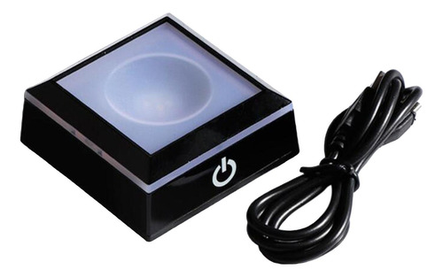 2 Luzes De Base De Luz Led Suporte De Tela Base Preto