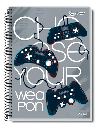 Caderno My Collection Masculino 12 Matérias 168 Folhas