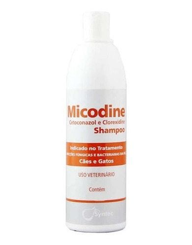 Micodine Shampoo Para Cães E Gatos Syntec 500ml