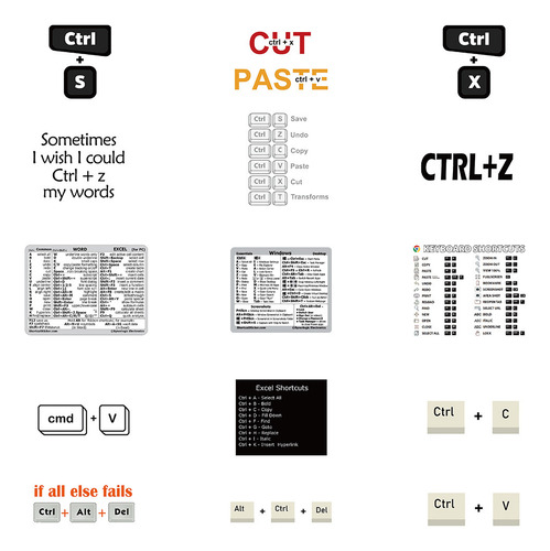 Adesivos De Atalho De Teclado De ReferĂȘncia Para Pc Encomend