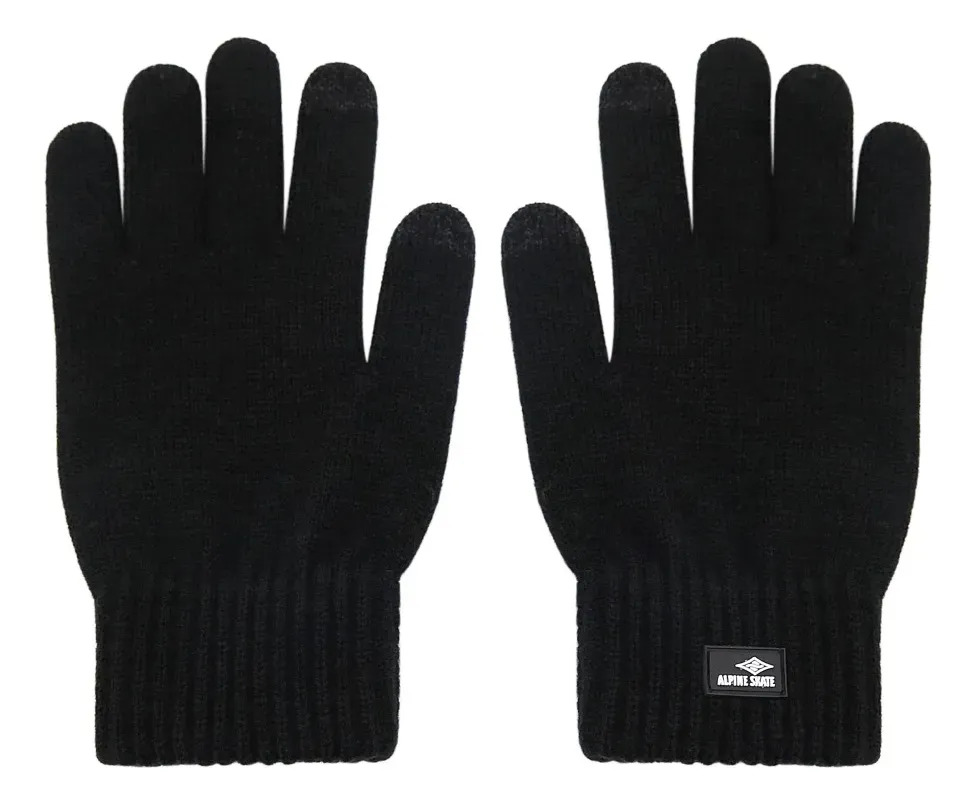 Guantes De Invierno Alpine Skate Touch Screen Abrigado New Negro