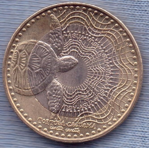 Imagen 1 de 2 de Colombia 1000 Pesos 2013 Bimetalica * Tortuga *