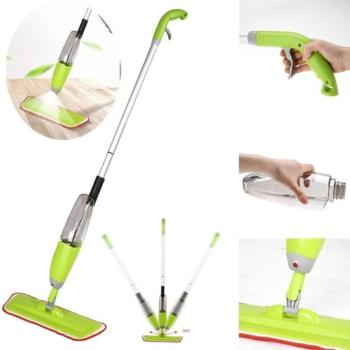 Vassoura Healthy Spray Mop Esfregão Limpeza Casa Com Refil