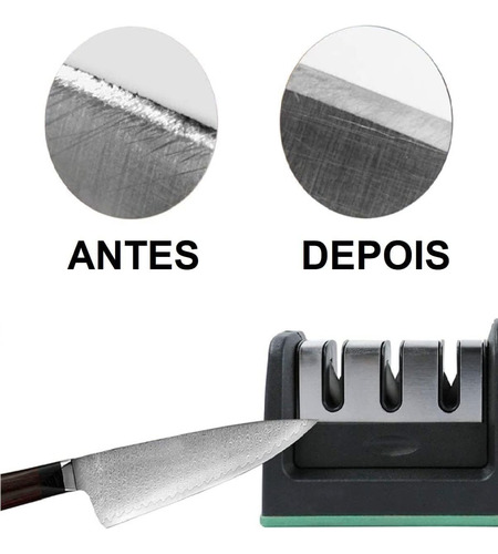 Afilador De Cuchillos Y Tijeras Profesional Manual 3 En 1
