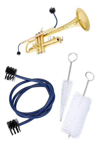 Kit De 3 Cepillos Para Limpieza Y Mantenimiento De Trompeta