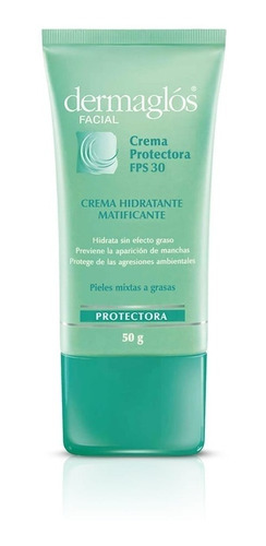 Crema Protectota Dermaglos Facial Mtificante Fps 30 X50g