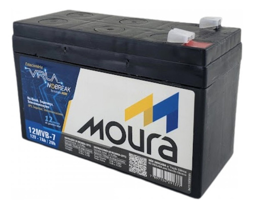 Bateria Estacionária Moura Vrla ( Agm ) 12v-7ah 12mvb-7
