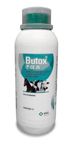 Butox Ce 25 1l Cavalo Gado Carrapaticida - Msd