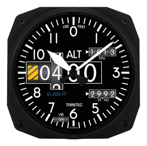 Reloj De Pared Estilo Altímetro Aviación Moderno De 10 Cm