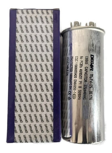 Capacitor Marcha 70 Mfd X 370/440vac