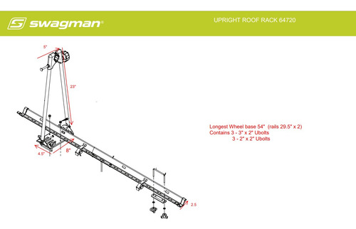 Portabicicleta De Techo Swagman