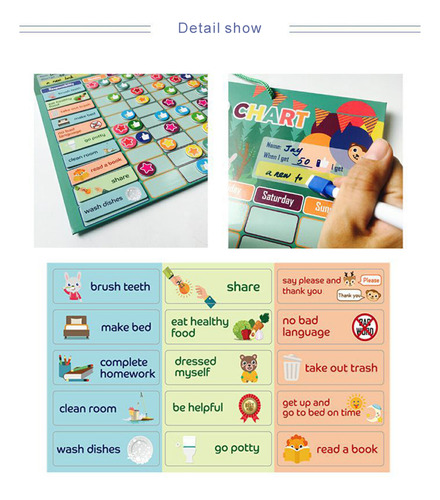 Tabla De Tareas Para Niños, Recompensa El Comportamiento, Am