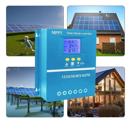 Controlador De Carga Solar 100a / 80a / 60a Mppt / Pwm 12v