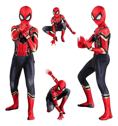 Fantasia Infantil Traje Homem Aranha Completa Roupa Festas
