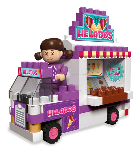 Blocky Chicas Food Truck Con 65 Piezas Original Cantidad De Piezas 65
