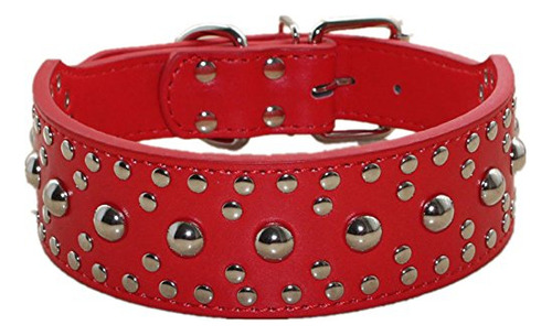 Haoyueer New Unisex Studded Leather Dog Collar Ljr8p