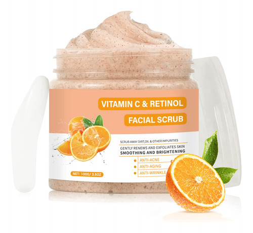 Exfoliante Facial Con Vitamina C, Retinol, Exfoliante Facial