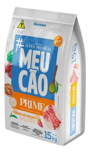 Ração Meu Cão Prime Carnes Nobres Para Cães Adultos 15 Kg