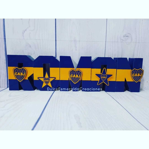 Letras 3d Boca Juniors 