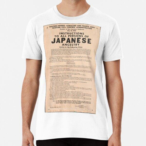 Remera Lado De Internamiento Japonés De La Segunda Guerra Mu