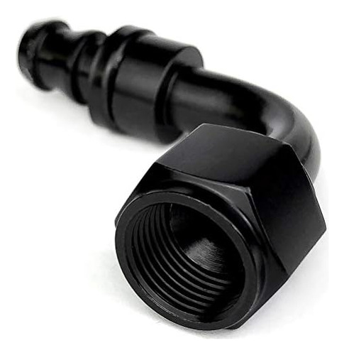 4an 90 Grados De Aluminio An Hembra Giratorio Push-on/lock M