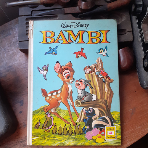 Antiguo Libro Bambi - Walt Disney - Colección Estrellas 1985