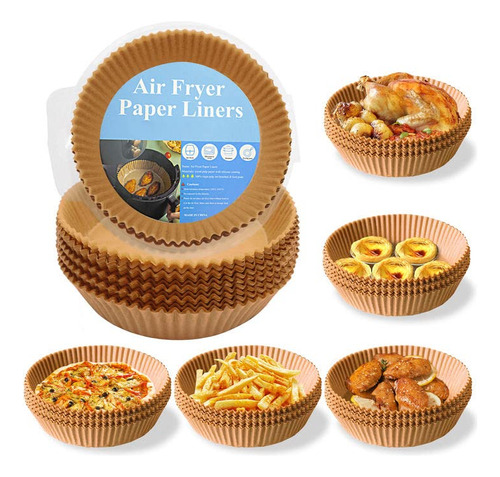 Air Fryer Papel Desechable 100 Pcs Papel No-estick Swwx1