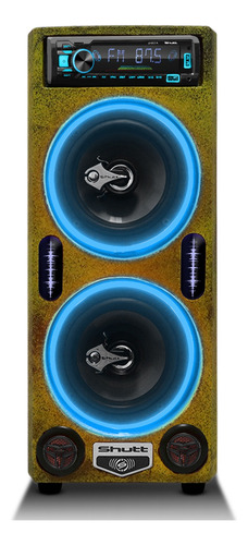 Caixa Som Bob Residencial Amplificada Shutt 400w Mp3 Bt