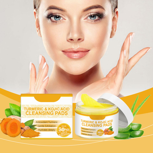 Almohadillas Limpiadoras F Turmeric Kojic Para Eliminar Manc