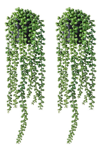 2 Plantas Colgantes Falsas, Planta Artificial Para Colgar Su