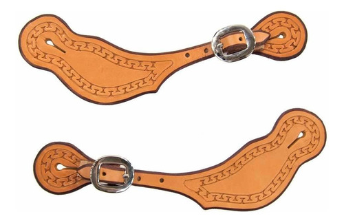 Teskey's Spur Straps With Running W