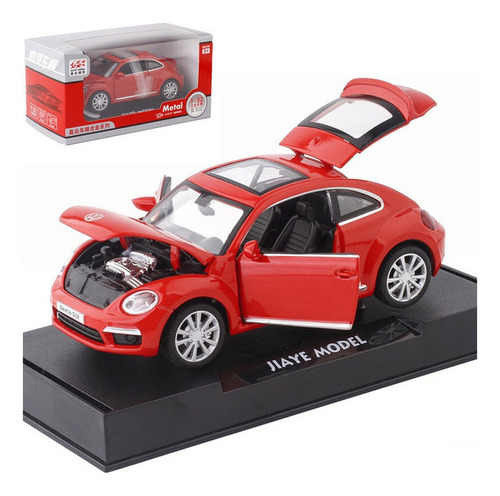 Volkswagen Beetle  Miniatura Metal Autos Con Luz Y Sonido