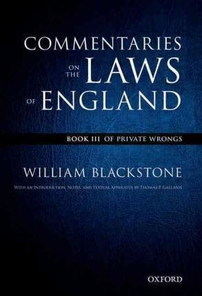 The Oxford Edition Of Blackstone's: Commentaries On The L...