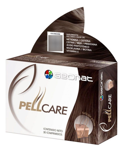 Suplemento Geonat Pellcare Caída Del Pelo Cabello 30 Comprim