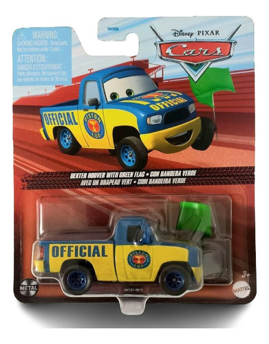 Dexter Hoover Bandera Verde Cars Metal 2.2 Disney Pixar L