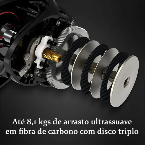 Carretilha KastKing Speed Demon Elite Cast 10.5:1 11 Rolamentos