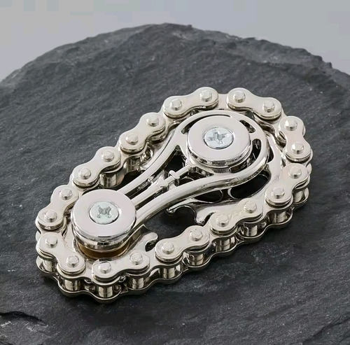 Juguete Giratorio Para Ansiedad Con Cadena De Piñón De Metal