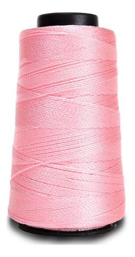 Linha Seda Polipropileno Liza Grossa 500m Tricô Crochê Moda Cor Rosa Candy