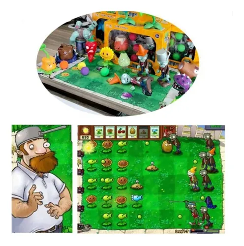 Plantas Vs Zombies Piso D Juego 38 Cm X 76 Largo + 1 Zombie