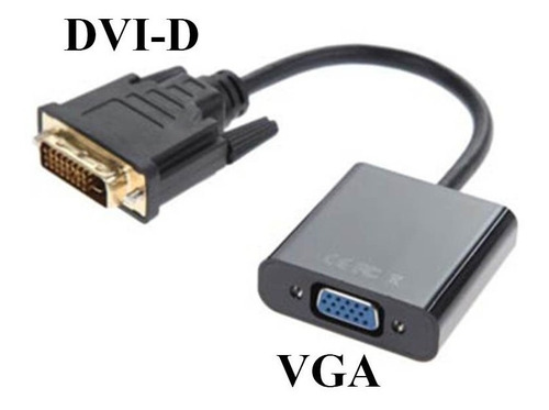 Conversor Adaptador Dvi-d 24+1 A Vga Pc Vídeo Monitor Activo