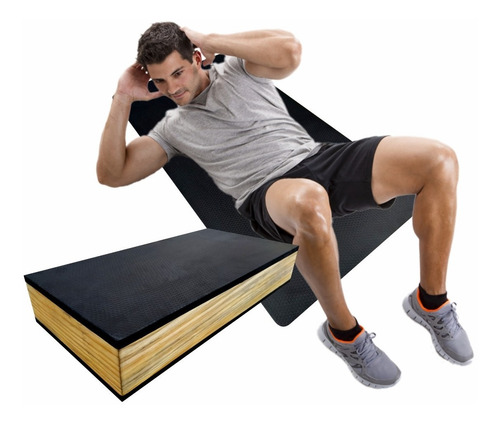 Kit Step Ginástica 60x30x10cm + Colchonete Academia Eva10mm