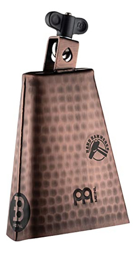 Cowbell De Acero Martillado A Mano 6 1/4puLG, Color Cobre -